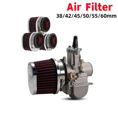 1Pcs 38/42/45/50/55/60mm Universal Motorcycle Air Filter Motocross Scooter Air Pods