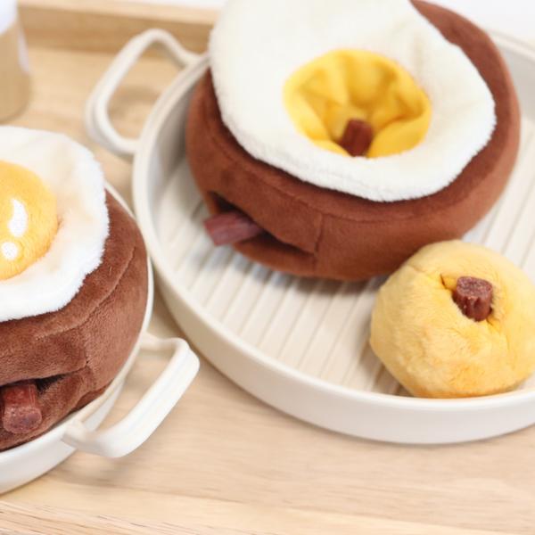 Kosuni Toys Hamburger Steak Welpe Nase Spaziergang Quietschspielzeug 1 Stück