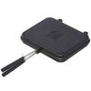 Frigideira Grelha Sanduíche 81062246 Preta Largura 23 x Profundidade 41 x Altura cm (Aproximadamente.) 4,5