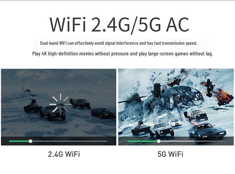 DLP 4K 3D HD Mini Projector with Mobile Connectivity, 2+32G