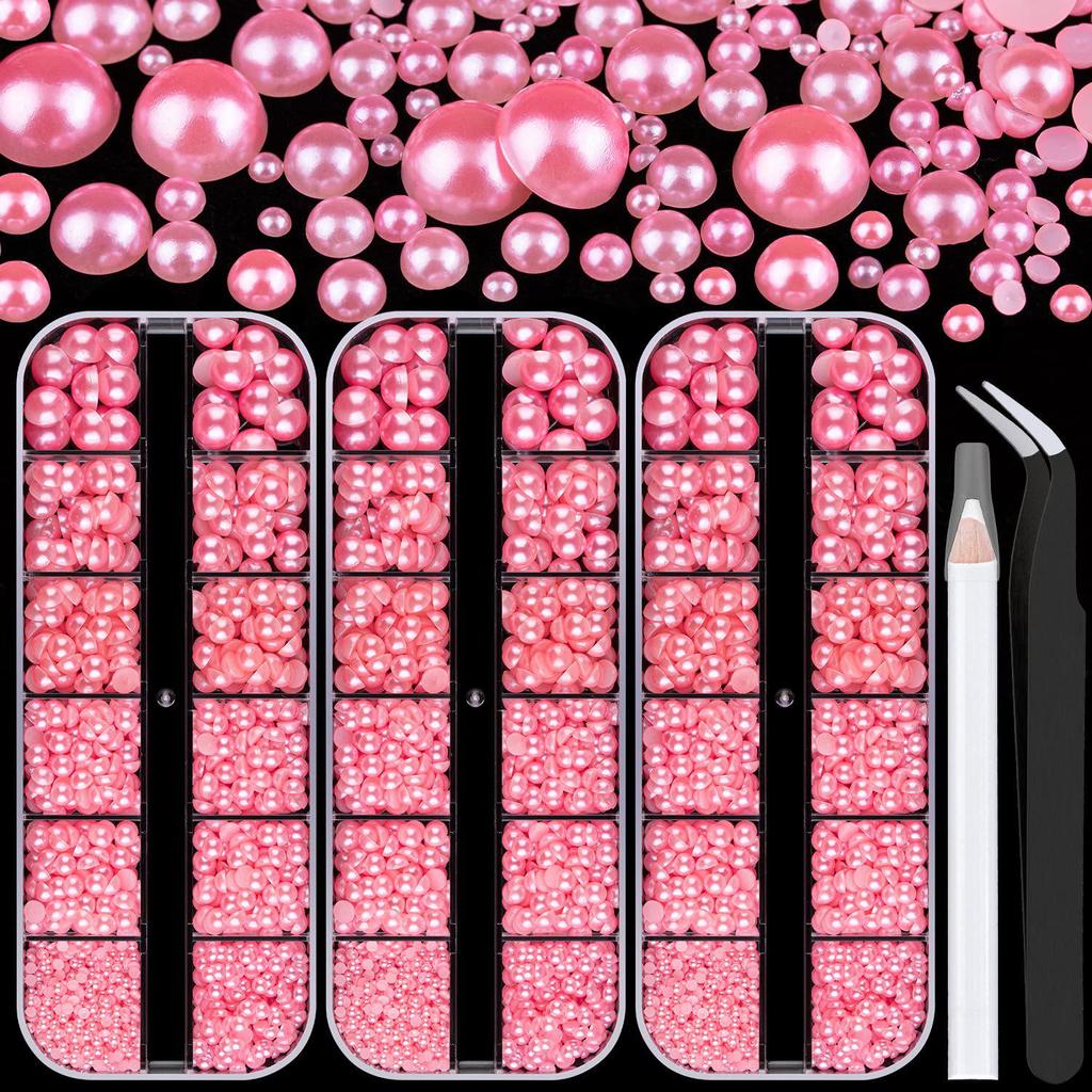 Flat Back Pearl & Rhinestone Face and Nail Art Stickers