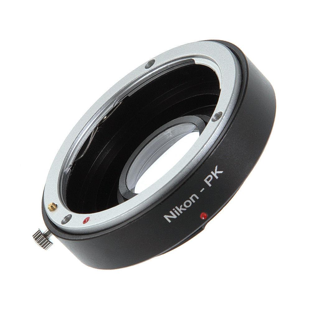 Adapterring Unendlichfokus mit Glas für Nikon F AI Bajonettobjektiv zu Pentax PK K K110D K200D K20D Kamera