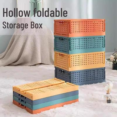 Foldable Multifunctional Plastic Storage Basket for Office and Snacks