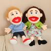 Funny Puppet Doll 38cm Family Series Hand Puppet Role Play Bedtime Story Props Family Playing Toys Doll Educational Toy