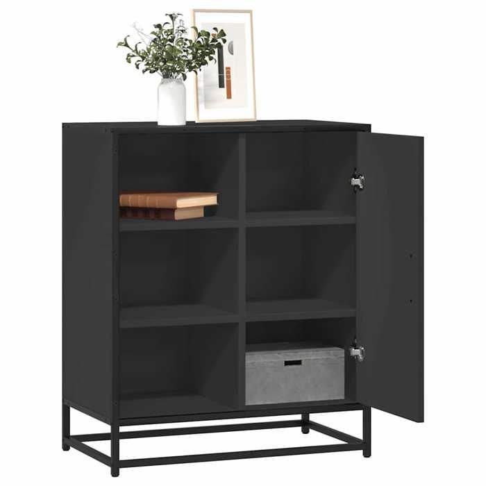 VidaXL Black Buffet 62x35x76 Cm Engineered Wood, Storage Cabinet, Entryway Furniture, Accent Furniture, Furniture of 848994