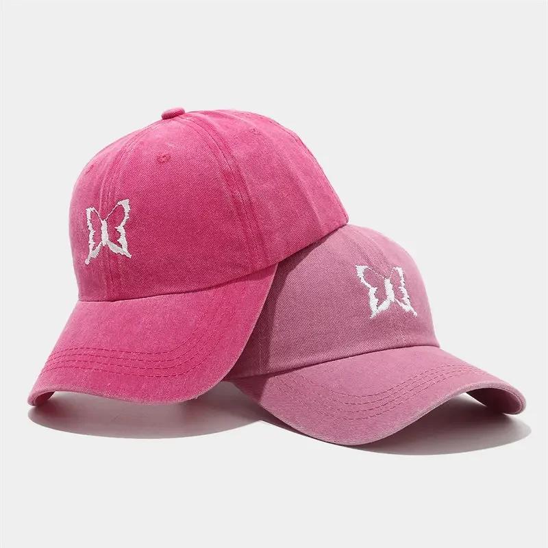 Spring Cotton Cartoon Embroidery Casquette Baseball Cap Adjustable Outdoor Snapback Hats for Men and Women 37