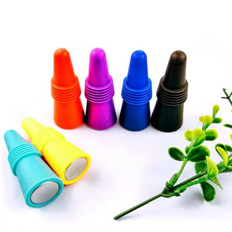 Silikon Vinstopp Whisky Tillbehör Läcksäker Öl Champagne Kork Förslutare Vinkorkar Lock Kök Barer Verktyg