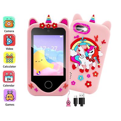 Kinder-Spielzeug-Telefon, Kinder-Smartphone mit Doppelkamera, Spielen, Musik-Player, Mädchen-Spielzeug, Weihnachts- und Geburtstagsgeschenke für Kinder im Alter von 3–12 Jahren.