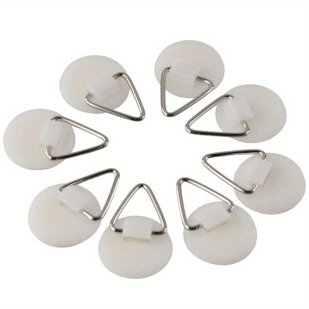 30Pcs Invisible Adhesive Plate Hanger Sticky Photo Frame Hangers Without Nails for Plate Pictures Wall Art Decor Supplies