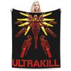 Ultrakill Gabriel Game Fans Lover Gaming Throw Blanket for Couch Fuzzy Soft Plush Blanket Multi-size Bedspread for All Seasons