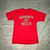 Minnesota Wild Mens Shirt Medium Red Green Tee T Fanatics Hockey NHL Sports Top