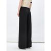 PEACEBIRD Women's High-Waist Satin Wide-Leg Pants