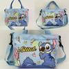 Stylish Canvas Shoulder Bag With Cartoon Design, Blue Color, Medium Size, 3021cm