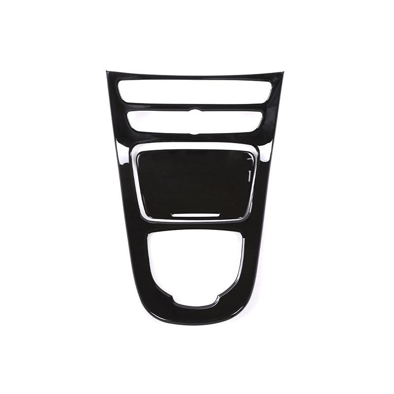 

For Mercedes Benz E Class W213 2016 2017 2018 ABS Carbon Fiber Car-styling Interior Center Control Gear Shift Panel Cover Trim Bright Black