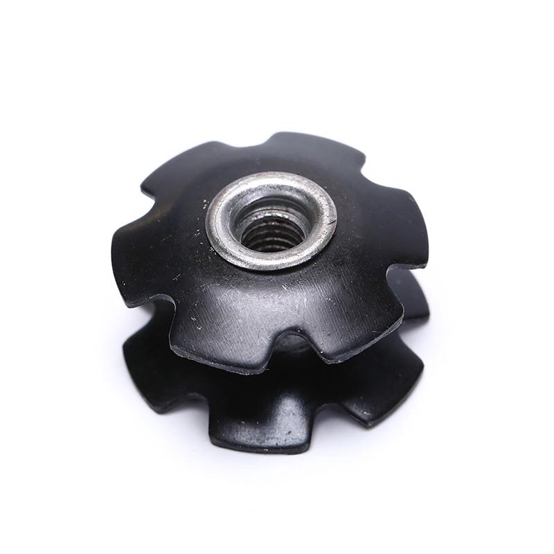 1 pezzo bici bicicletta ciclismo tubo sterzo cuffia in alluminio dado a stella 1 1/8" 28,6 mm