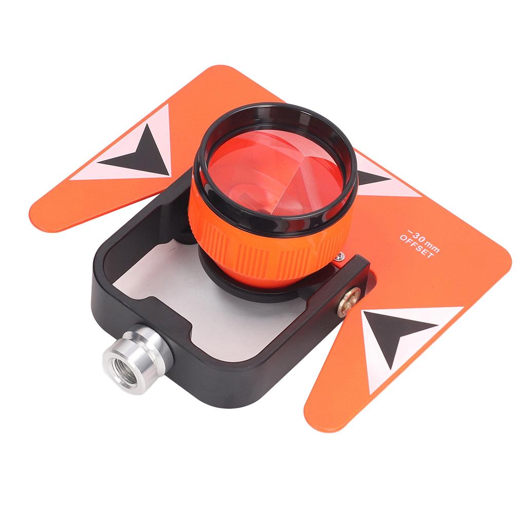 Prisma de inclinação única universal 64 mm, botão de latão à prova de ferrugem, caixa de ABS, prisma de topografia para túnel