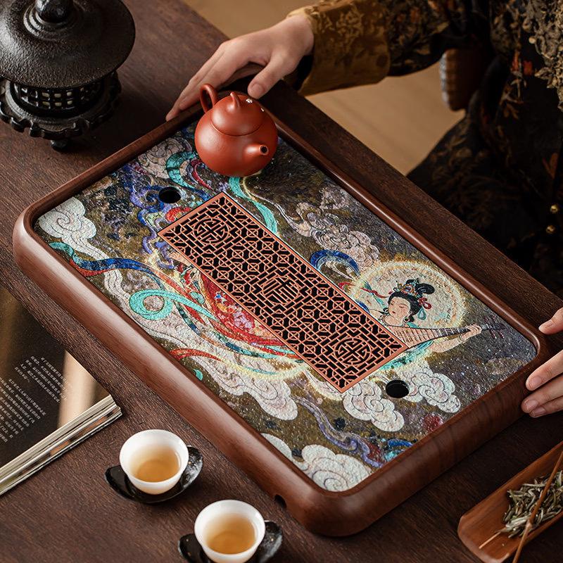 Ancient Dunhuang Style Tea Tray