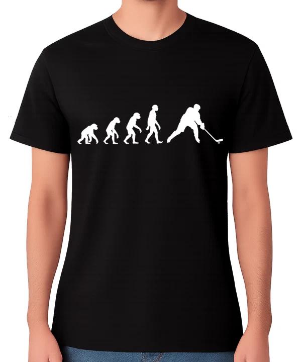 Hockey Evolution Unisex T-Shirt Funny Ice Sports Player Graphic Tee XXXL
