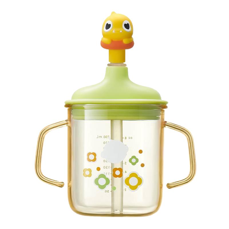 Babycare PPSU Kids Milk & Water Bottle with Straw & Direct Drink, 330ml