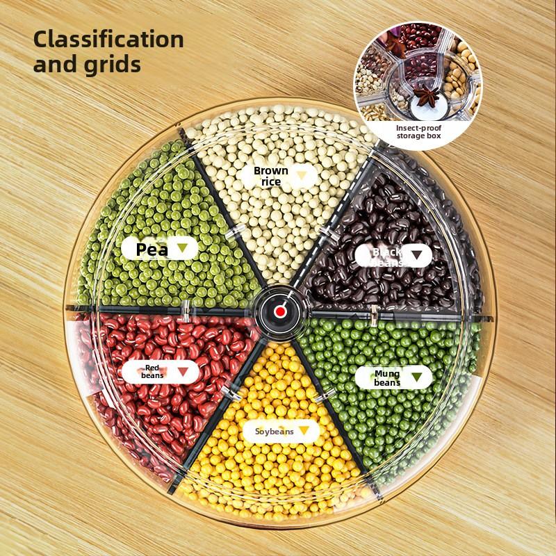 Five Grain and Miscellaneous Grain Storage Box, Insect Proof, Moisture-proof, Sealed, Rotating, Rice Tank Storage Tank