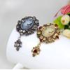 1pc Women Jewelry Long Vintage Brooch Pins Pretty Beauty Queen Cameo Brooches For Women Gift