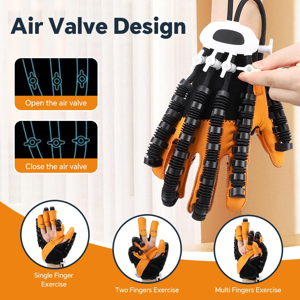 Rechargeable Hand Rehabilitation Gloves Stroke Hemiplegia Exercise Finger Trainer Hand Function Workout Rehab Device