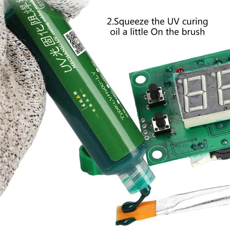 High Efficiency Light Activated Solder Pastes Reactive Solder Mask 100g/100cc for Electronic Board Maintenance