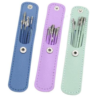 6Pcs/set Ear Wax Pickers Earpick Wax Remover Stainless Steel  Piercing Kit Earwax Curette Spoon Care Ear Clean Toolear Cleaner