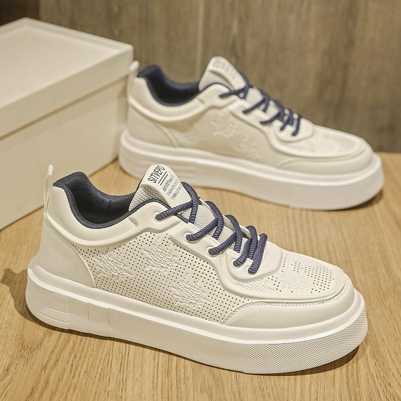 Jinjiang Men's Shoes New Summer Breathable Fashion Casual Board Shoes Printed Soft-soled Sports Shoes Thin Versatile Little White Shoes