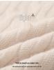 Women's Loose Fit Cashmere Cable Knit High Neck Sweater - Autumn & Winter.