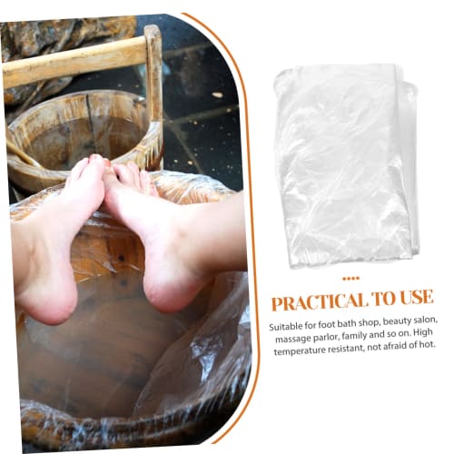 Gogogmee 80-Piece Disposable Foot Bath Liner Plastic Bags, Thick and Tear-Resistant, for Spas, Salons, Massage Parlors, and Home Use
