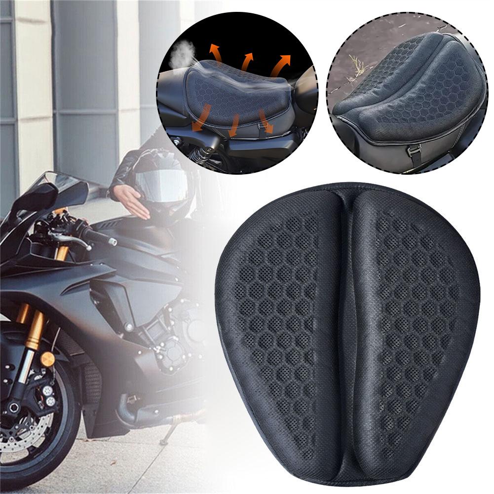 Universal Electric Motorcycle Seat Cushion Anti-Slip Motorbike Sunscreen Seat Cover Damping Breathable Comfortble Seat