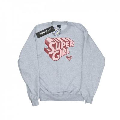 Womens/Ladies Supergirl Retro Logo Sweatshirt