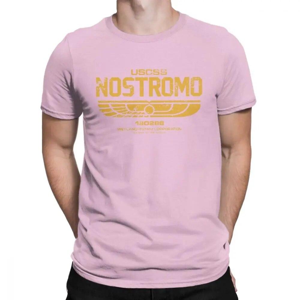 Tricouri unisex Alien Weyland Yutani CORP Nostromo Crew Tricouri USCSS din bumbac pur Uimitoare cu mânecă scurtă Tricouri cu gât crew Tricouri cadou