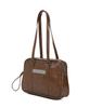 Nick&Nicole Crystal Leather Boston Bag_Camel