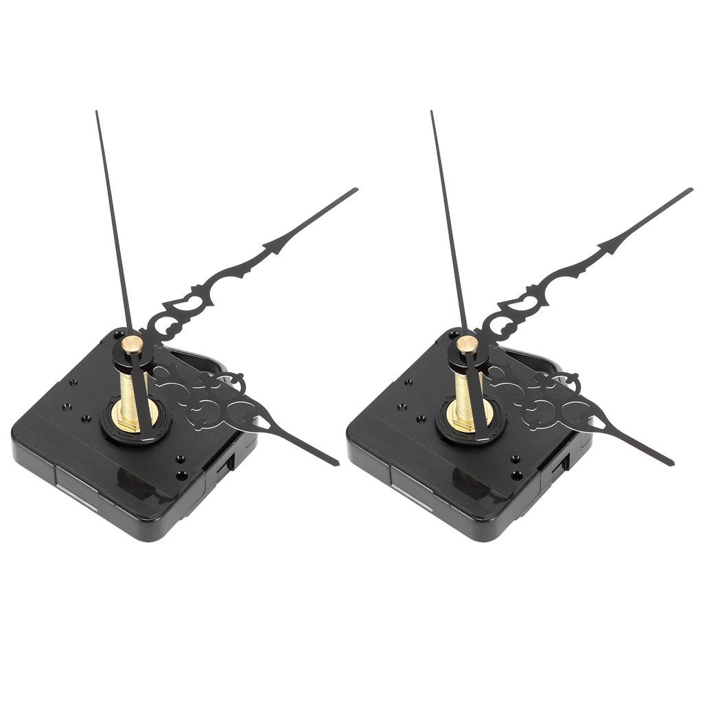2Set Long Shaft Quartz Clock Movement Pointers Kit Mechanism Fittings for 20‑22mm Dial