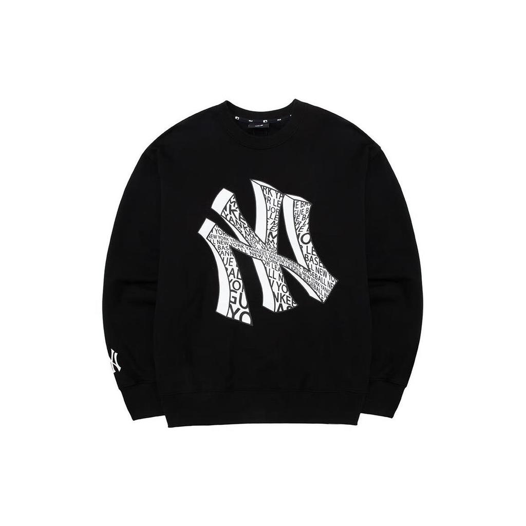 MLB Bluzy Unisex New York Yankees Czarny Okrągły Dekolt Umiarkowany Regularny 3AMTU0131-50BKS