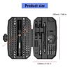 Professional Multifunctional Tool 152Pieces Screwdriver with Nonslip Grip for Home Maintenance Jewelry Watch Repair