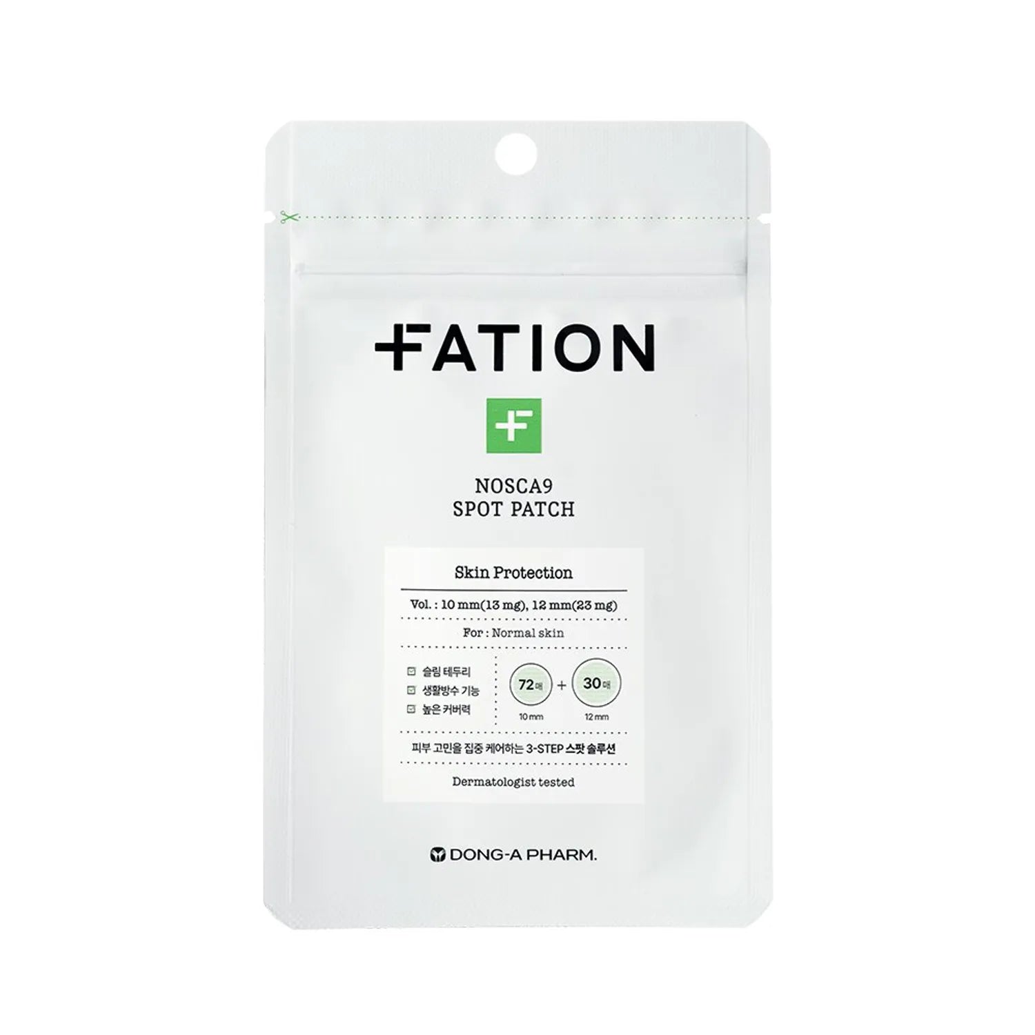 FATION NOSCA 9 Spot Patch 102 pcs | Presenting Hydrated Texture, Brightening, Smoothing Texture 102 pcs