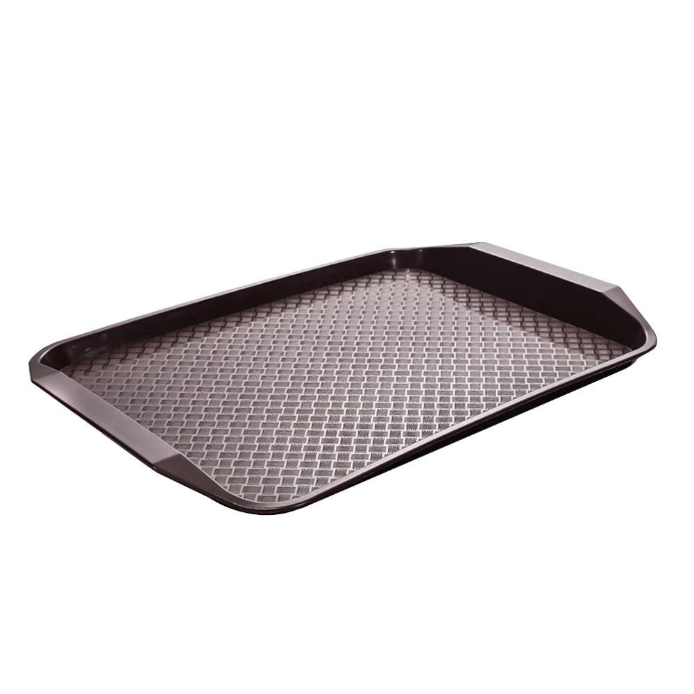 

Новый поднос 43*30см Пластиковый Нескользящий Поднос для подачи еды Прямоугольный Поднос для фаст-фуда