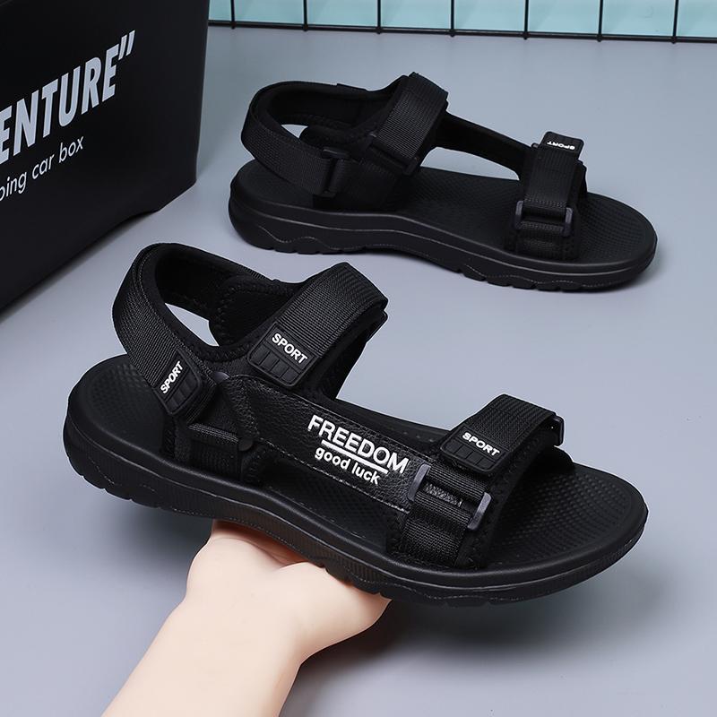 Yaz Yeni Erkek Moda Sandaletleri Erkek Roma Sandaletleri Pu Günlük Sandalet Erkek Ayakkabıları Nefes Alabilir Spor Plaj Ayakkabıları Günlük Sandalet Büyük Beden 38-47