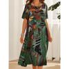 IHUASU Fashion Summer Spring Short Sleeve O-Neck Casual Dresses