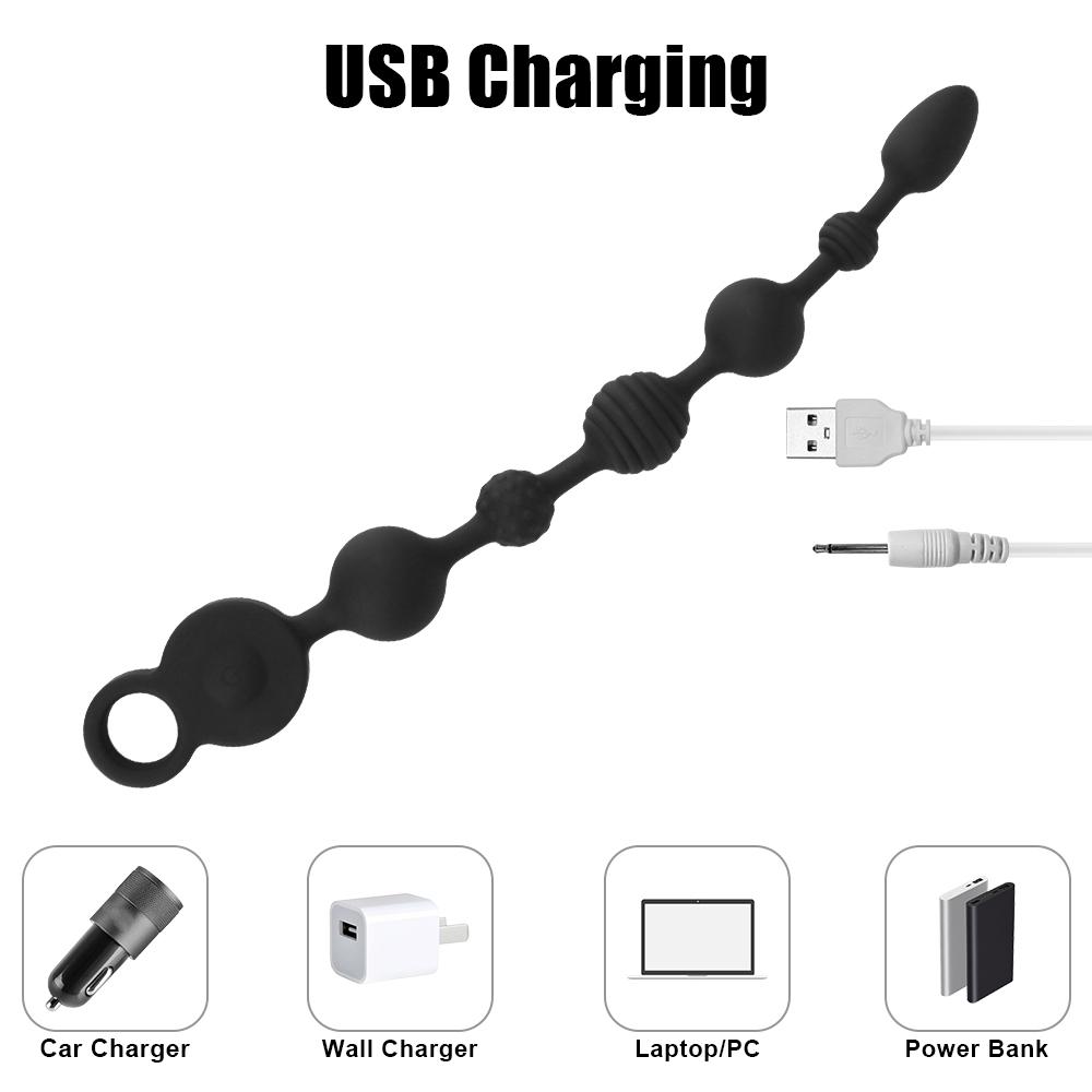 Vibratoare Plug Anal Lung 35/43cm Margele Anale pentru Femei Bile Vaginale Bărbați Masaj Prostata Jucării Sexuale Jocuri Adulți Erotice