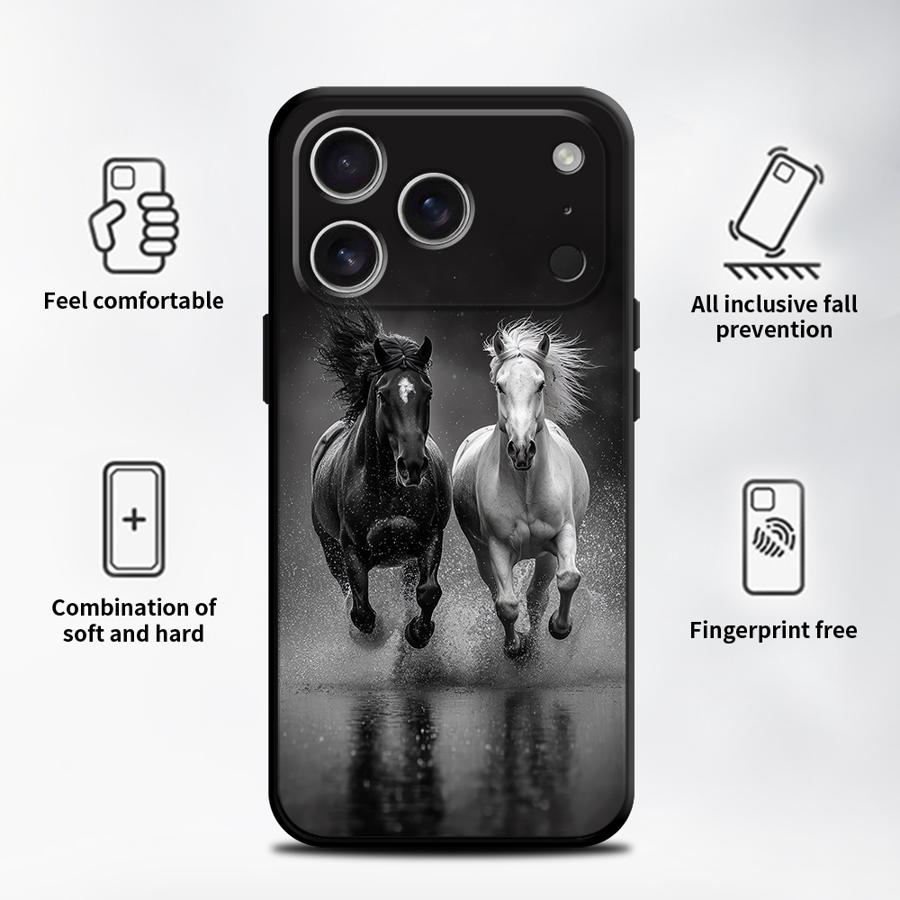 The Horse Funda Phone Cover Case for Apple iPhone 17 Pro Max 16 Air XR XS MAX 13 12 11 14 15 Pro 7 8