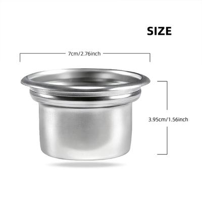 58mm Stainless Steel Coffee Filter Basket with For 4 Cup Capacity Compatible with Espresso Machine Portafilters