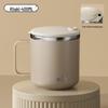 Large Capacity 304 Stainless Steel Mug with Lid & Spoon - Ideal for Coffee, Tea & Water Separation.