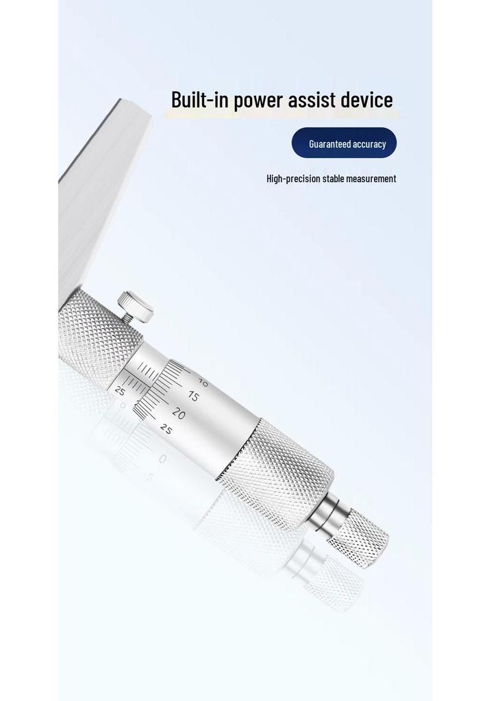 Round-Tip Depth Micrometer 0.01mm, 0-25/0-100mm Range