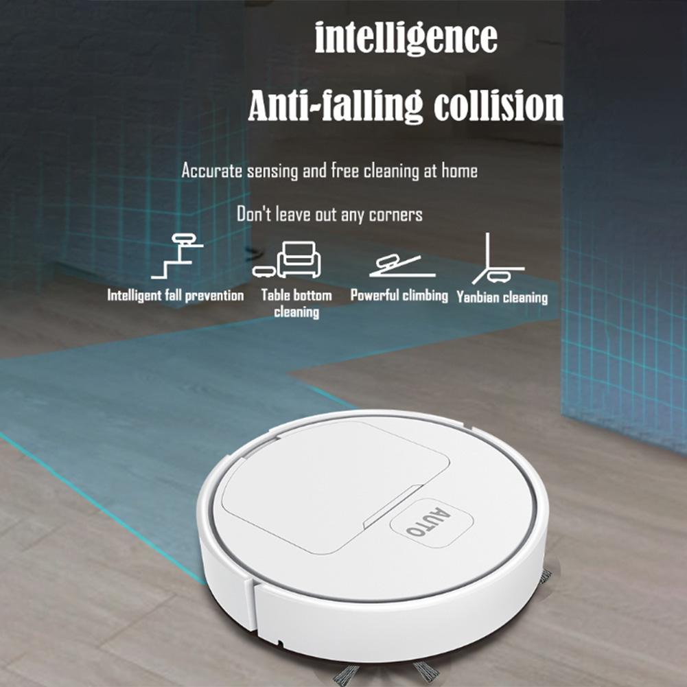 3-in-1 Automatic Cleaning Sweeping Machine Intelligent Robot Vacuum Cleaner Strong Suction Sweep Mop for Pet Hair Hard Floor