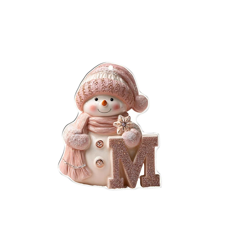 26 English Letters Christmas Decorations 2D Acrylic Decorative Ornaments