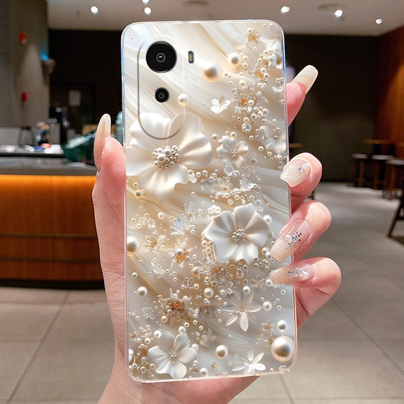 For Xiaomi Redmi A7 Pro 2026 Phone Case Clear Luxury Fashion Butterfly Flowers Soft TPU Casing for Redmi A7 Pro A7Pro Back Cover